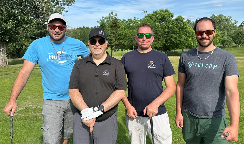 Quatuor au tournoi de golf